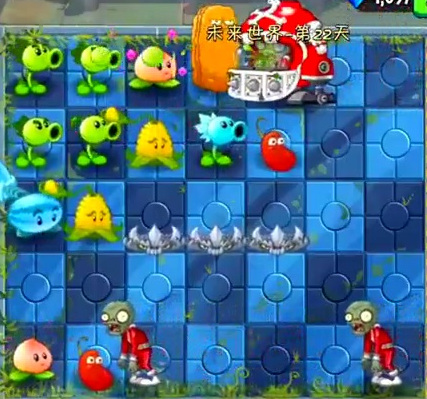 植物大战僵尸未来世界第22关 坚韧挑战攻略
